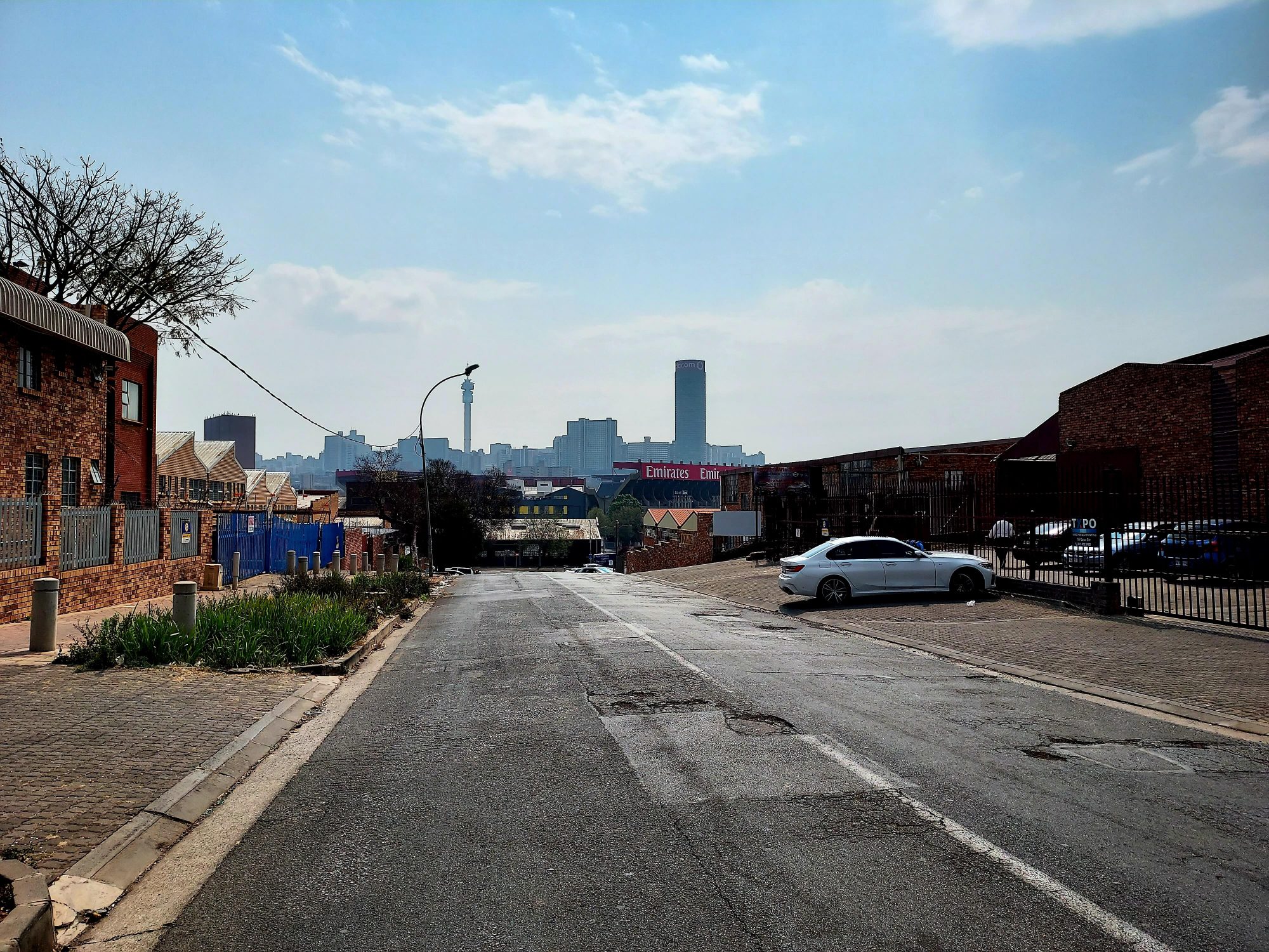 Blick auf die Skyline von Johannesburg - Südafrika
