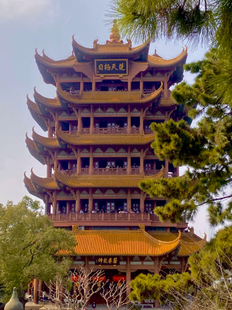 Die prächtige Kranichpagode in Wuhan