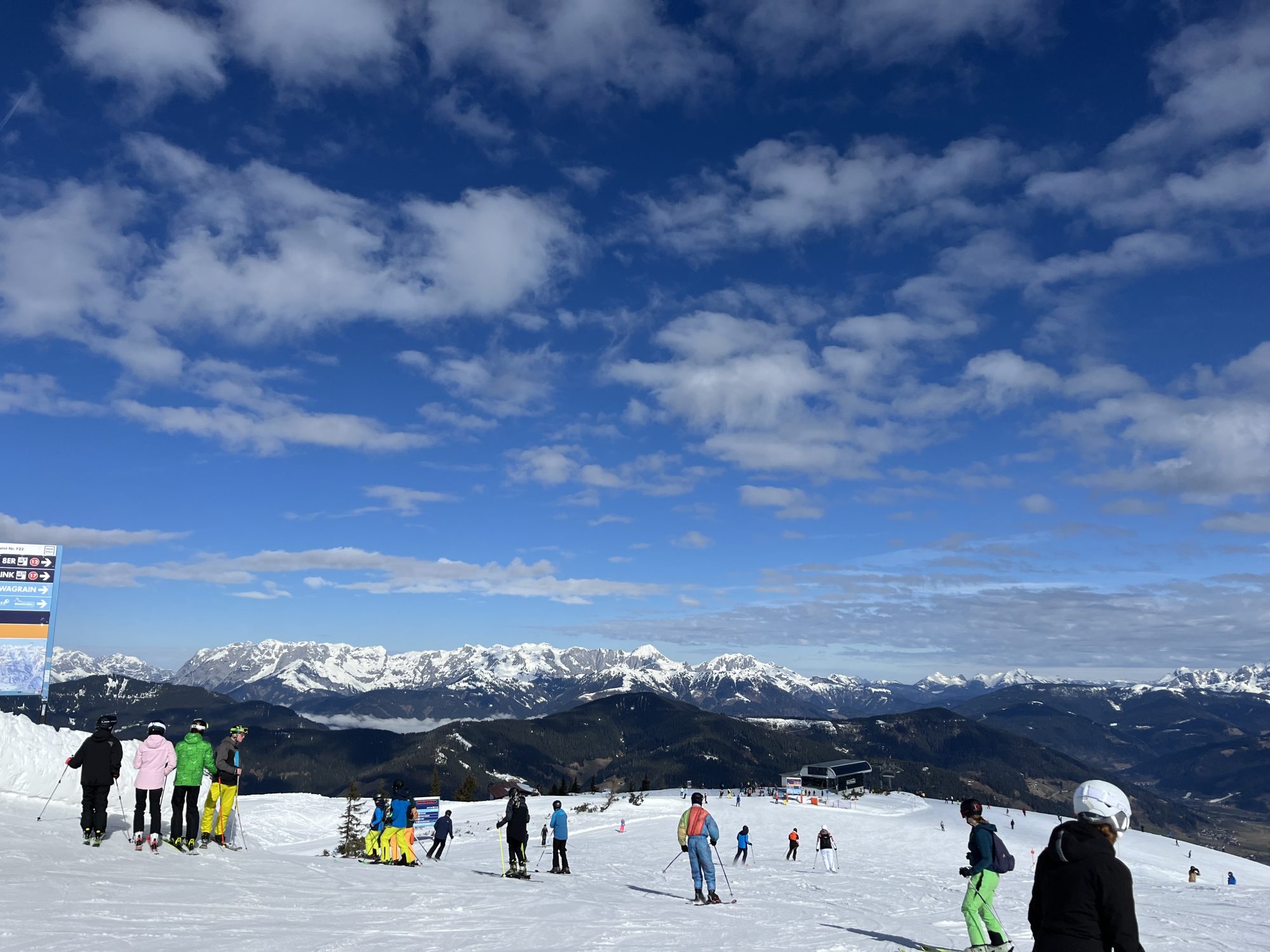 Samstags in Flachau auf der Skipiste - ein Traum
