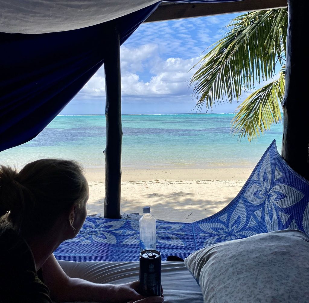 Fale Übernachtung am Lano Beach auf Samoa