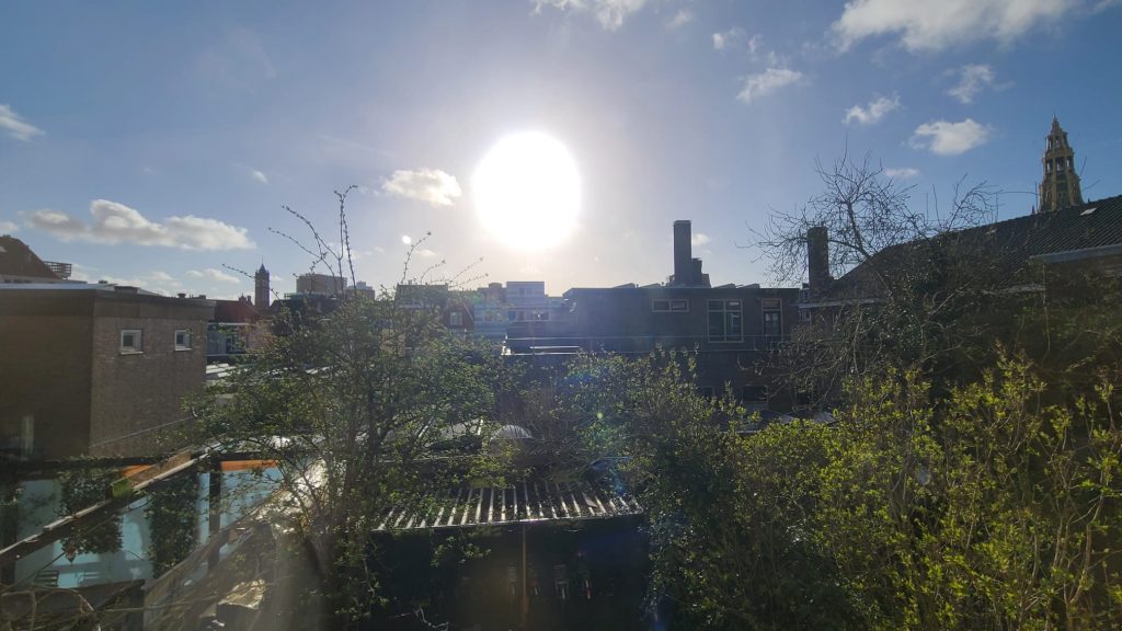 Ausblick aus meiner Wohnung im Zentrum von Groningen 